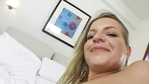 Sweet blonde MILF Sarah Sun fucked in great vagina